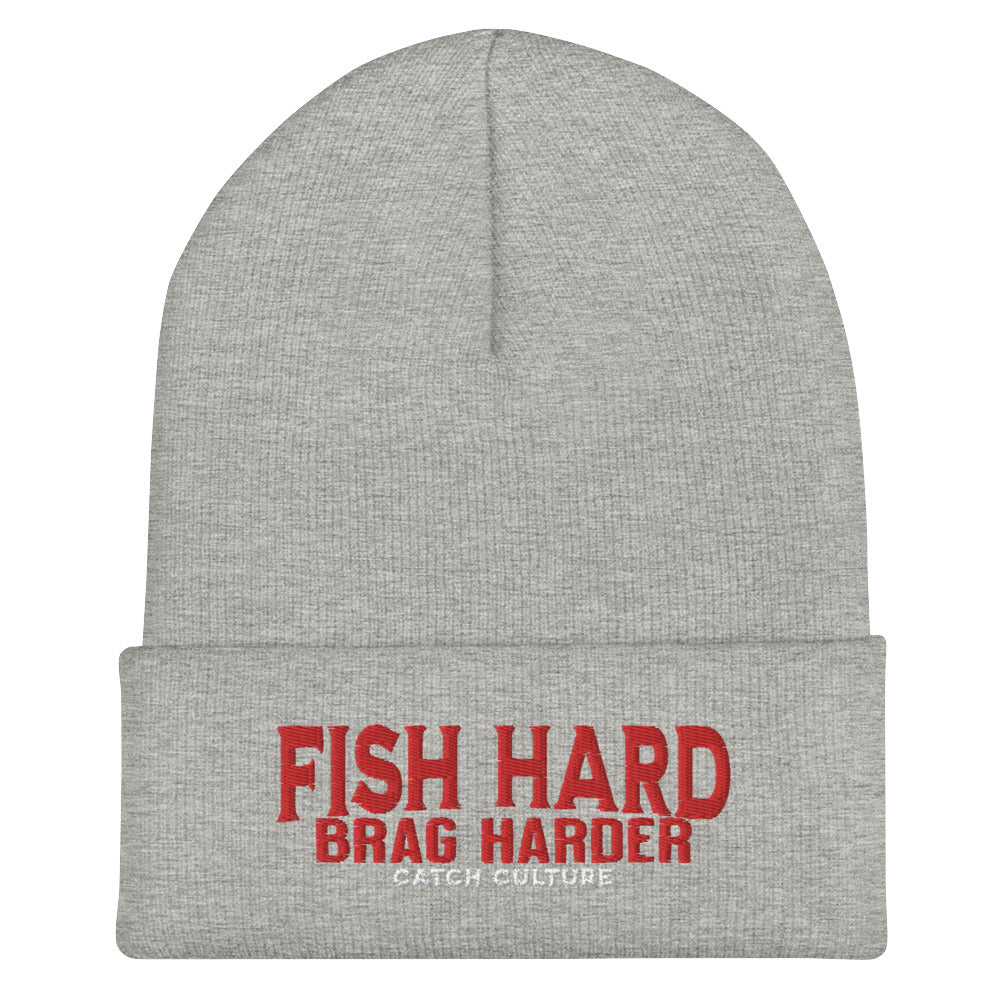 Fish Hard Brag Harder Beanie