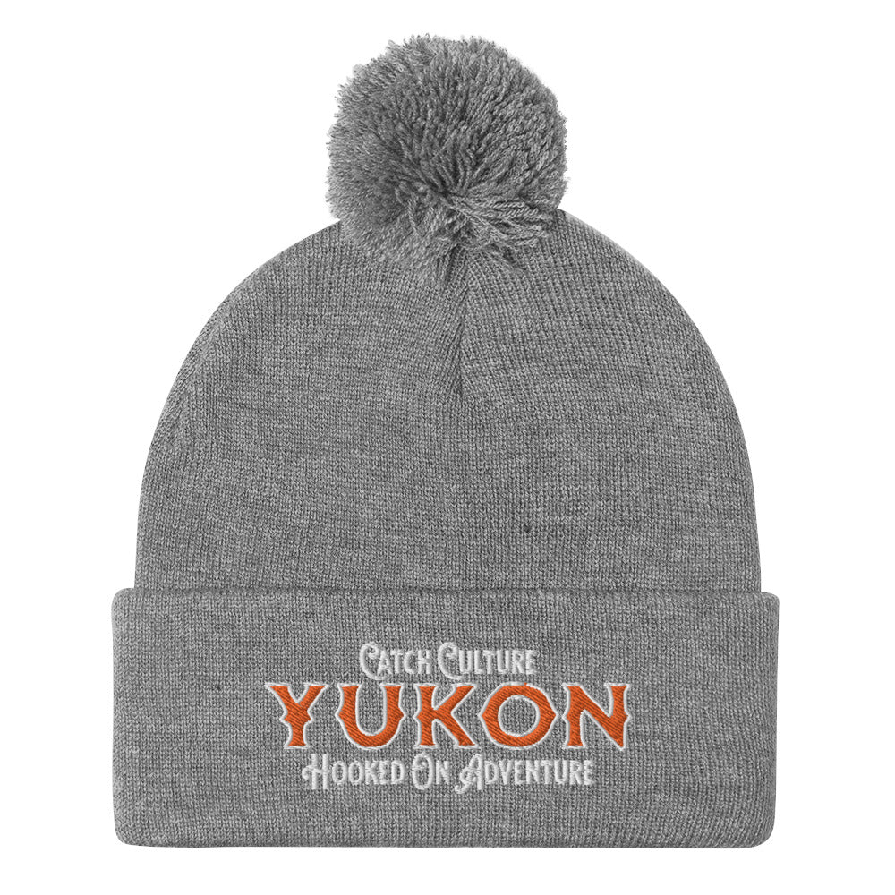 Yukon "Hooked on Adventure" Pom-Pom Beanie